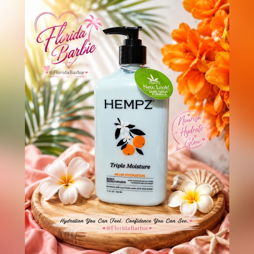 Hempz Triple Moisture Women Men Skincare Body Moisturizer